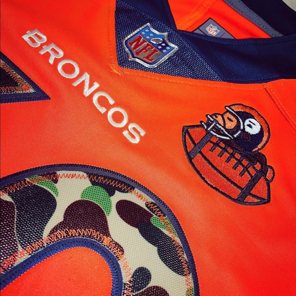 CUSTOM BAPE PHILLIP LINDSAY BRONCOS JERSEY - Picture 3 of 5